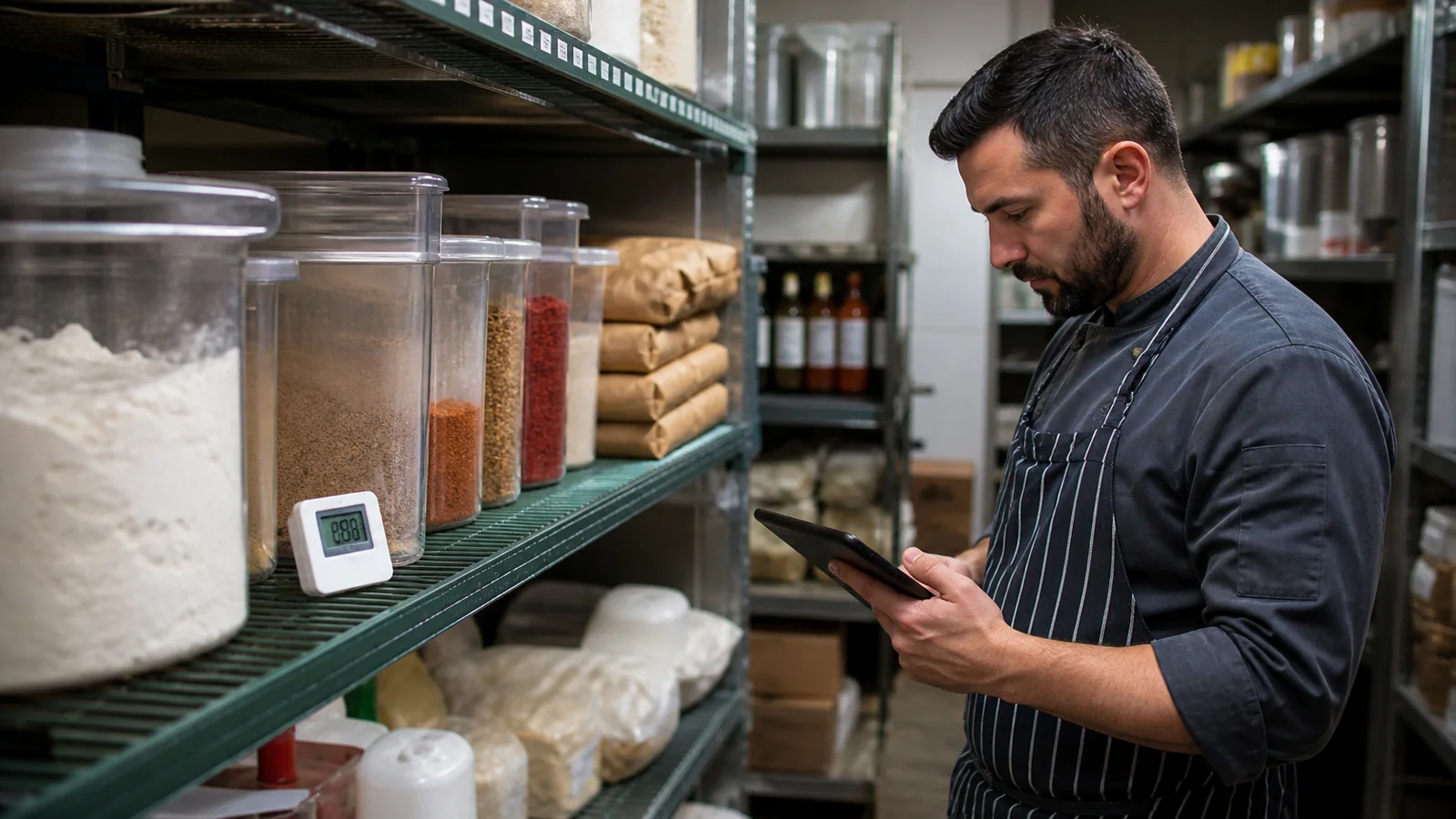 Mise en situation éditoriale d'un capteur d’humidité pour stockage sec dans son contexte d'usage professionnel
