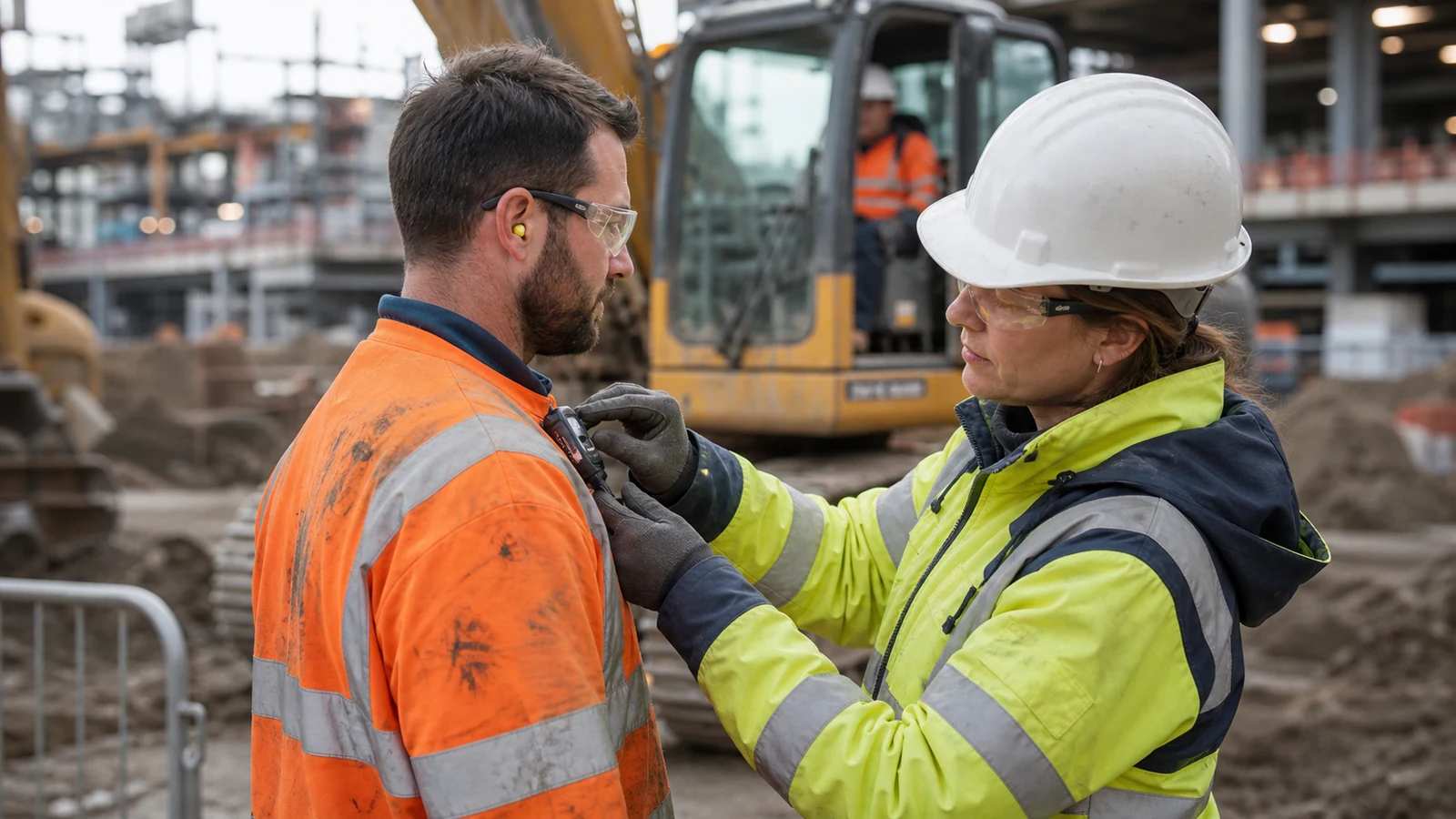 Mise en situation éditoriale d'un capteur de bruit de chantier dans son contexte d'usage professionnel