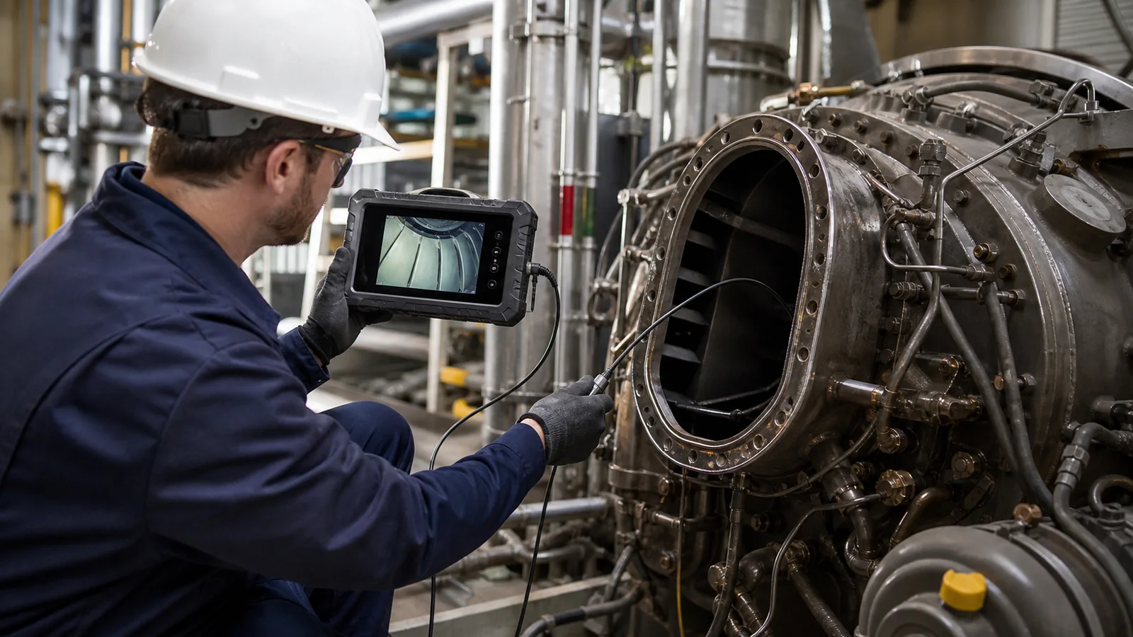 Mise en situation éditoriale d'un endoscope industriel dans son contexte d'usage professionnel