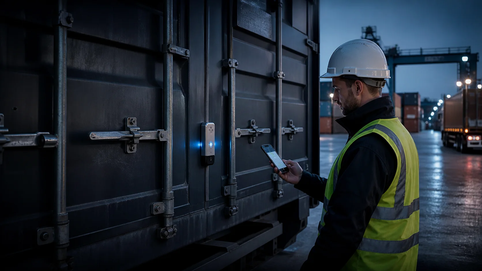 Mise en situation éditoriale d'un scellé de sécurité connecté dans son contexte d'usage professionnel