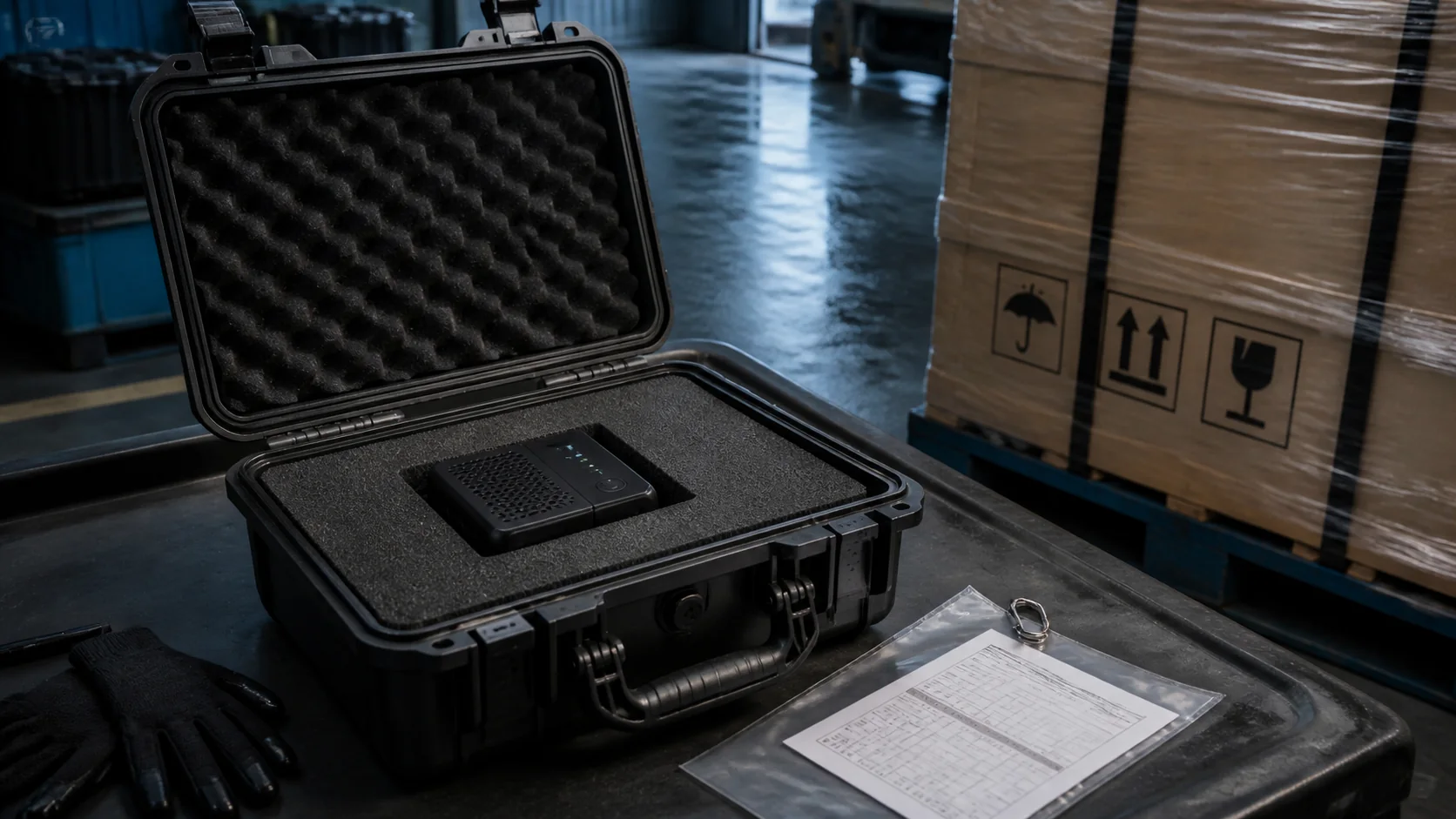 Mise en situation éditoriale d'un module de suivi d'humidité en transport dans son contexte d'usage professionnel