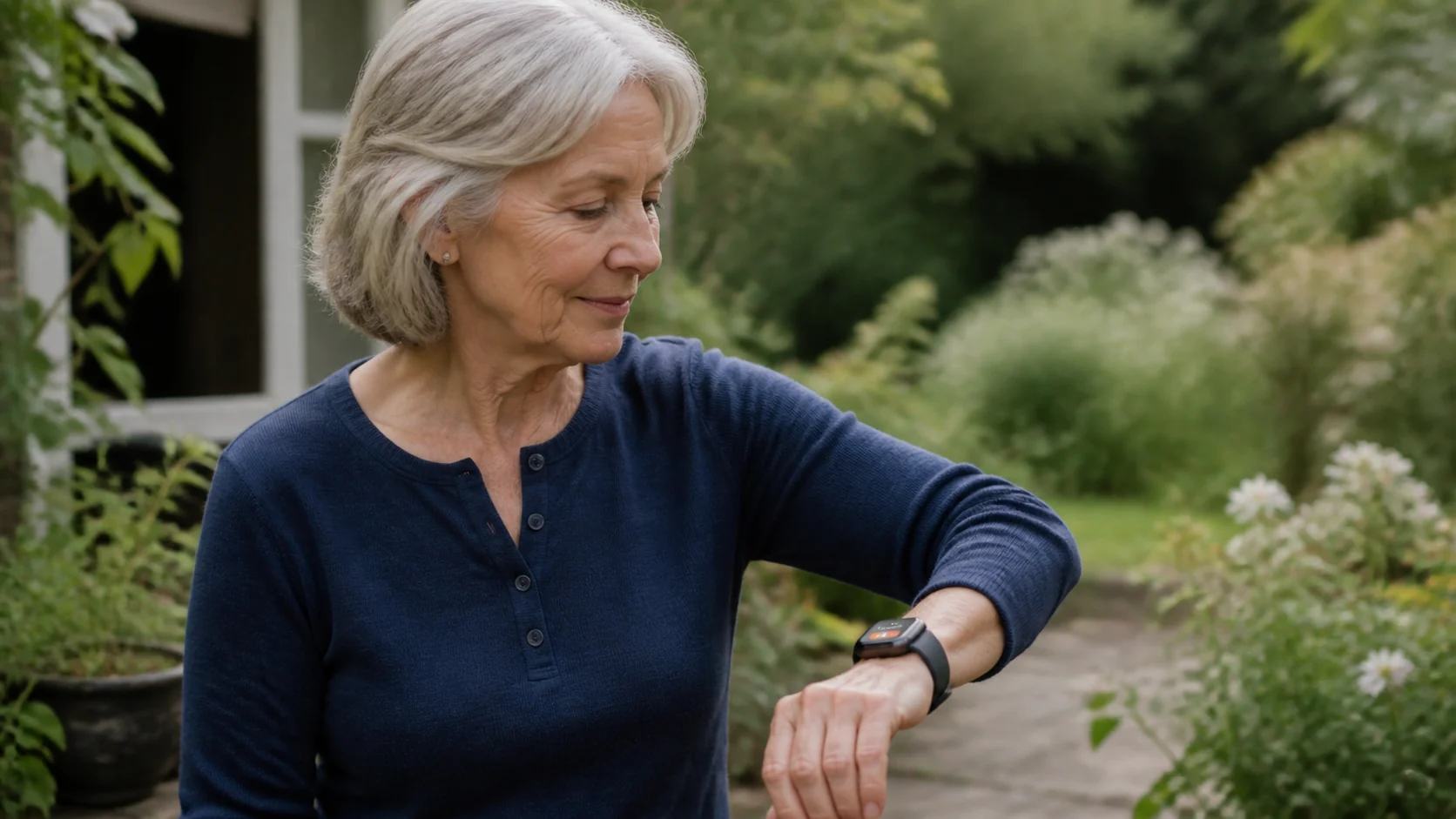 Mise en situation éditoriale d'un montre avec alerte de chute dans son contexte d'usage professionnel