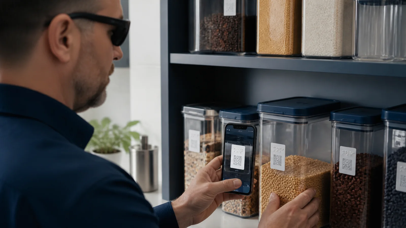 Mise en situation éditoriale d'un étiquettes audio et qr accessibles dans son contexte d'usage professionnel
