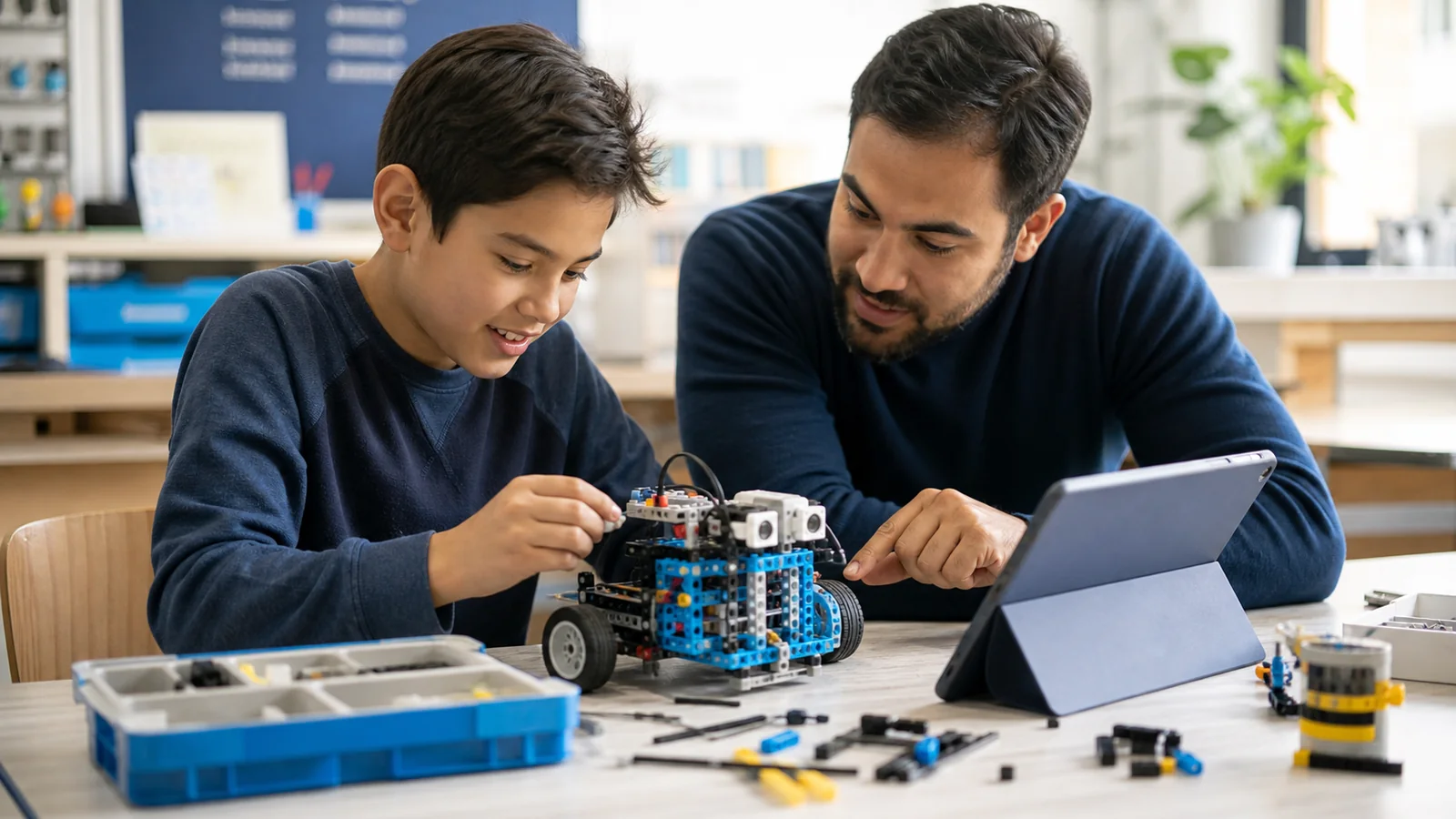 Mise en situation éditoriale d'un kit robotique éducatif dans son contexte d'usage professionnel