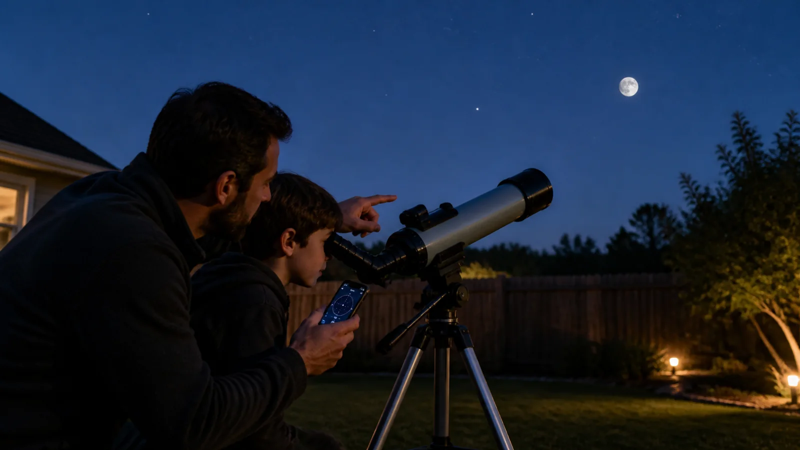 Mise en situation éditoriale d'un télescope guidé pour enfant dans son contexte d'usage professionnel