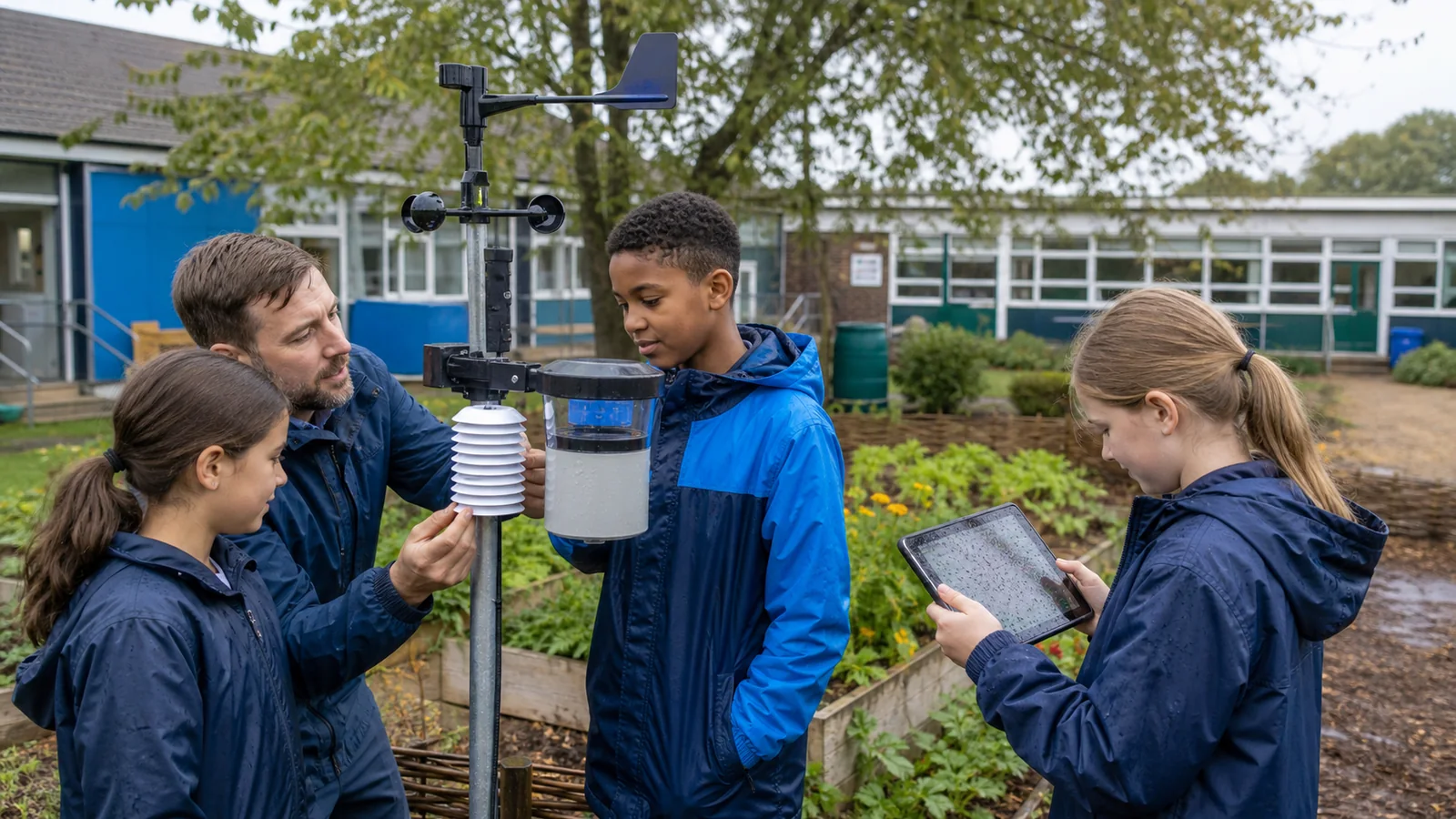 Mise en situation éditoriale d'un station météo pour l’école dans son contexte d'usage professionnel