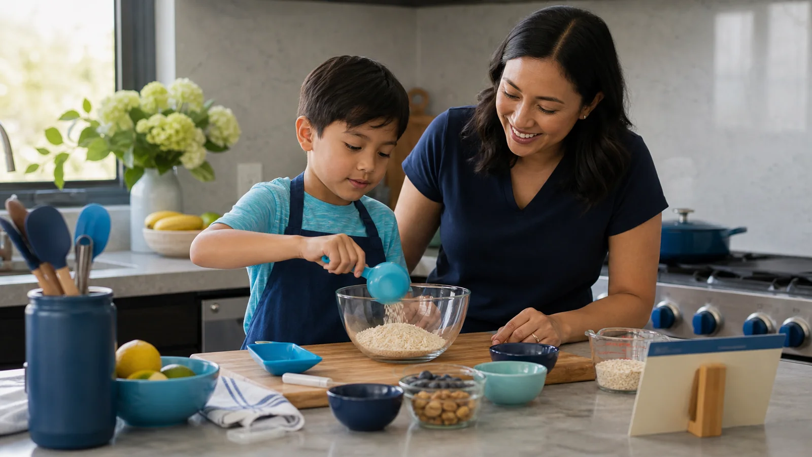 Mise en situation éditoriale d'un kit de cuisine éducative dans son contexte d'usage professionnel