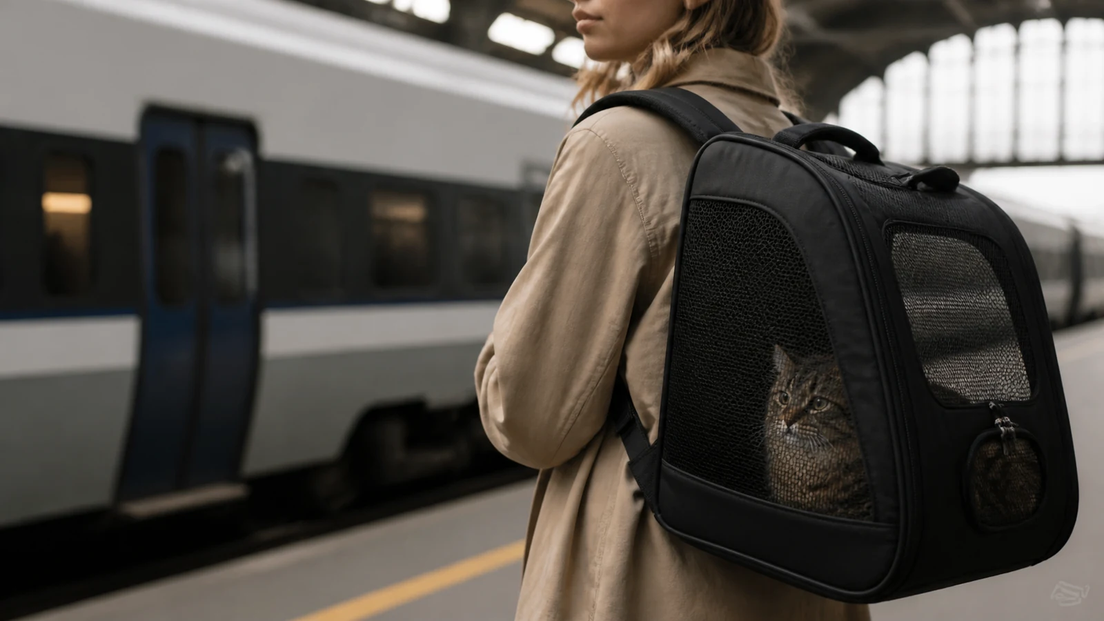 Mise en situation éditoriale d'un sac de transport ventilé dans son contexte d'usage professionnel