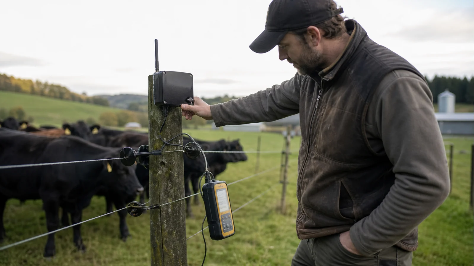 Mise en situation éditoriale d'un capteur de clôture dans son contexte d'usage professionnel