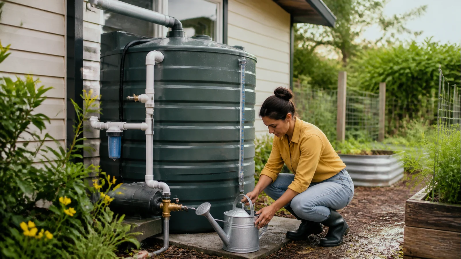Mise en situation éditoriale d'un récupération d'eau connectée dans son contexte d'usage professionnel
