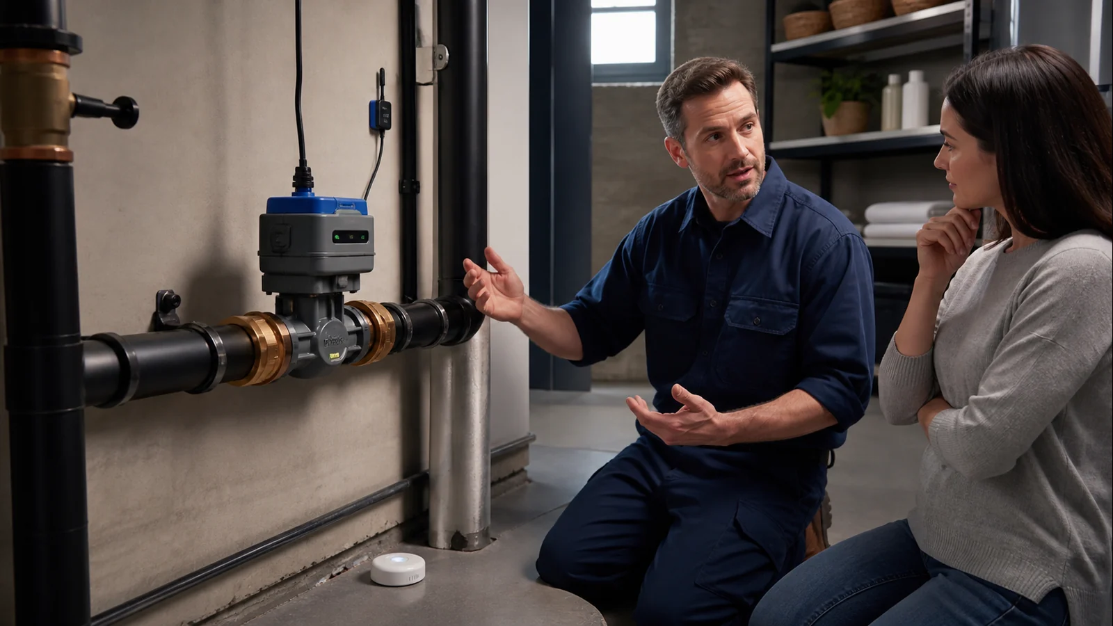 Mise en situation éditoriale d'un coupure d'eau automatique dans son contexte d'usage professionnel