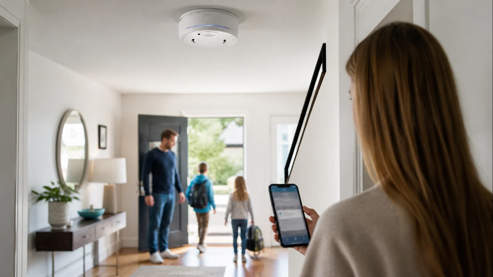 Mise en situation éditoriale d'un détecteur de fumée connecté dans son contexte d'usage professionnel
