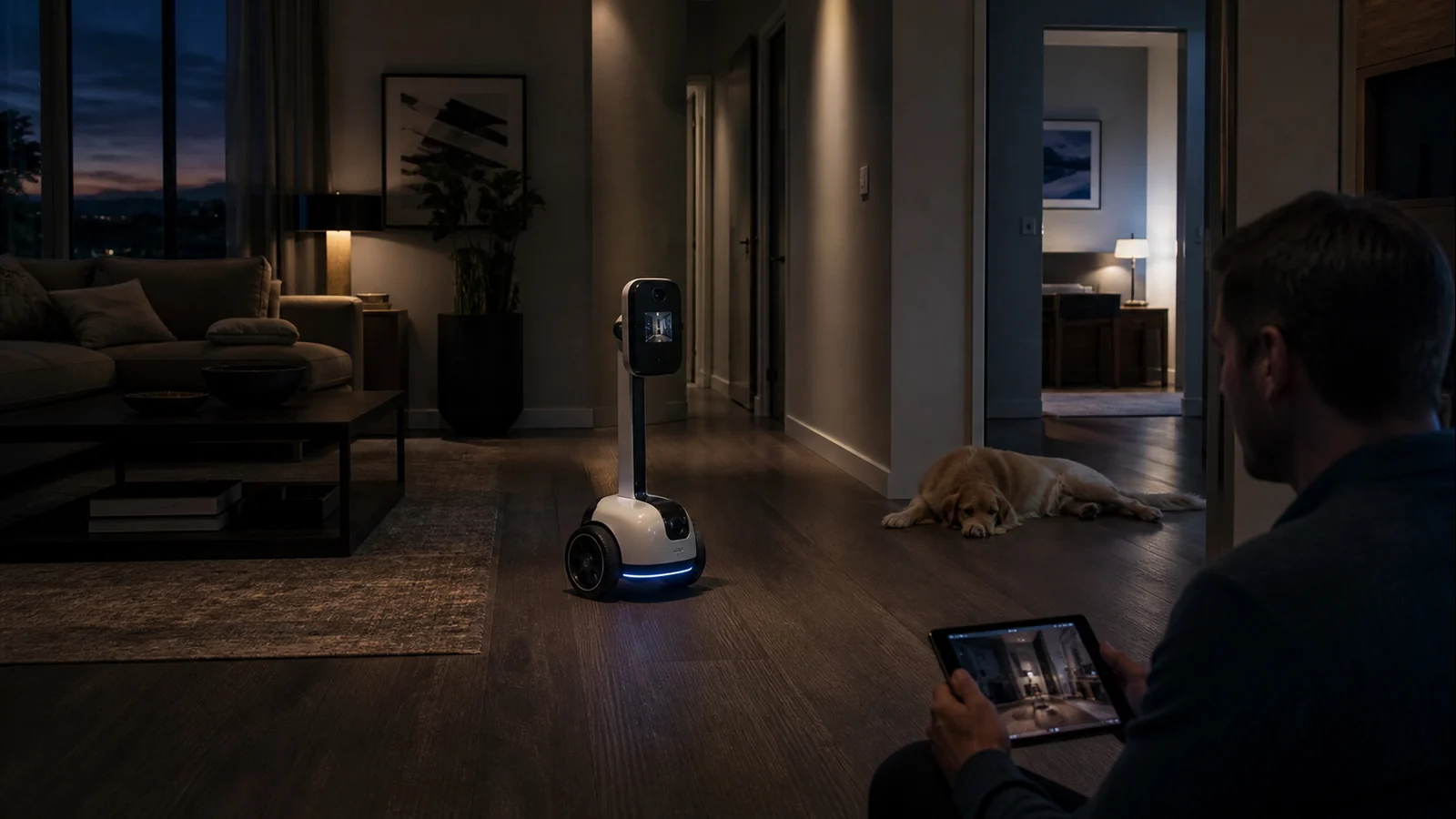 Mise en situation éditoriale d'un robot de surveillance intérieur dans son contexte d'usage professionnel
