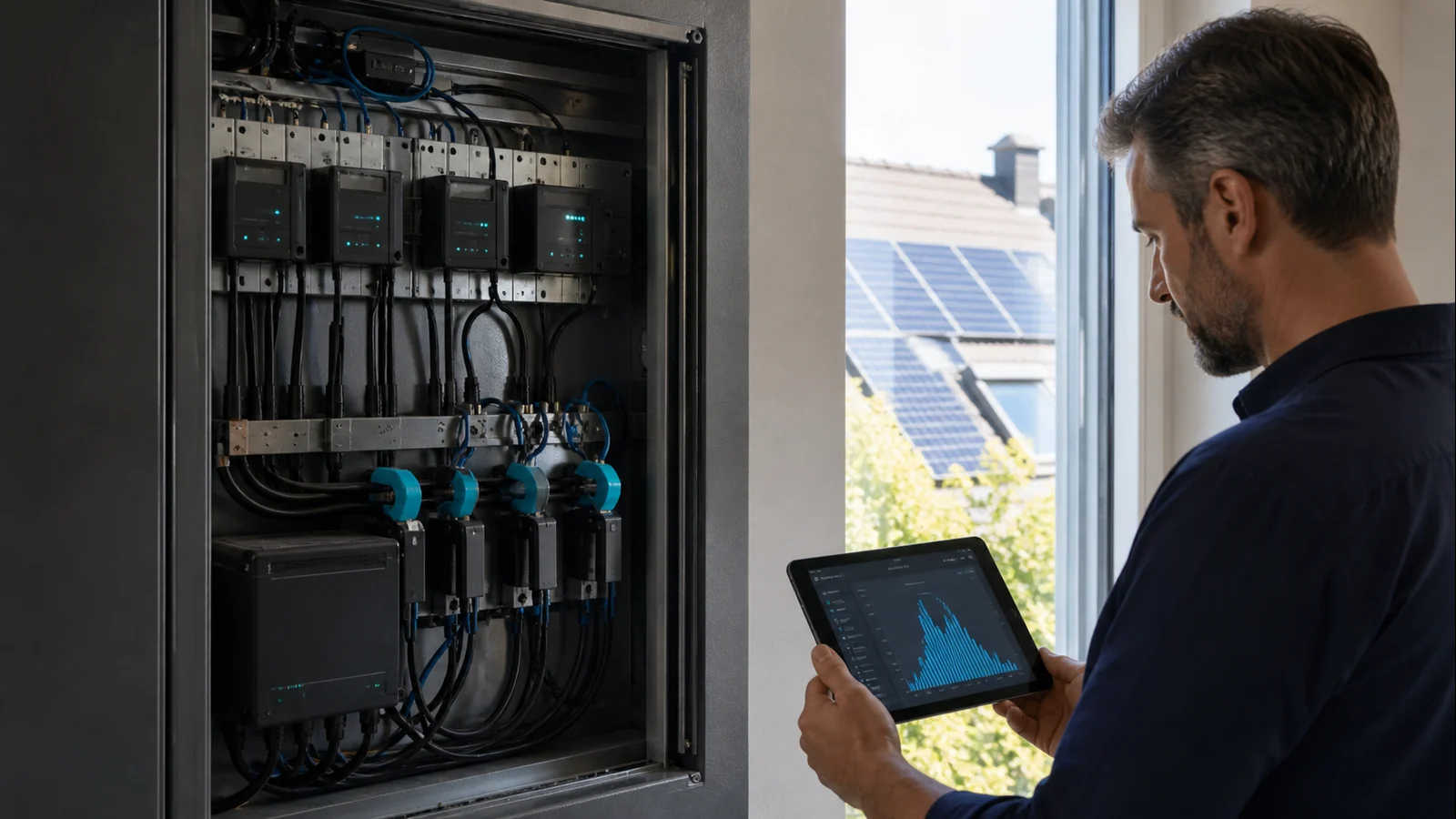 Mise en situation éditoriale d'un capteur de production solaire dans son contexte d'usage professionnel