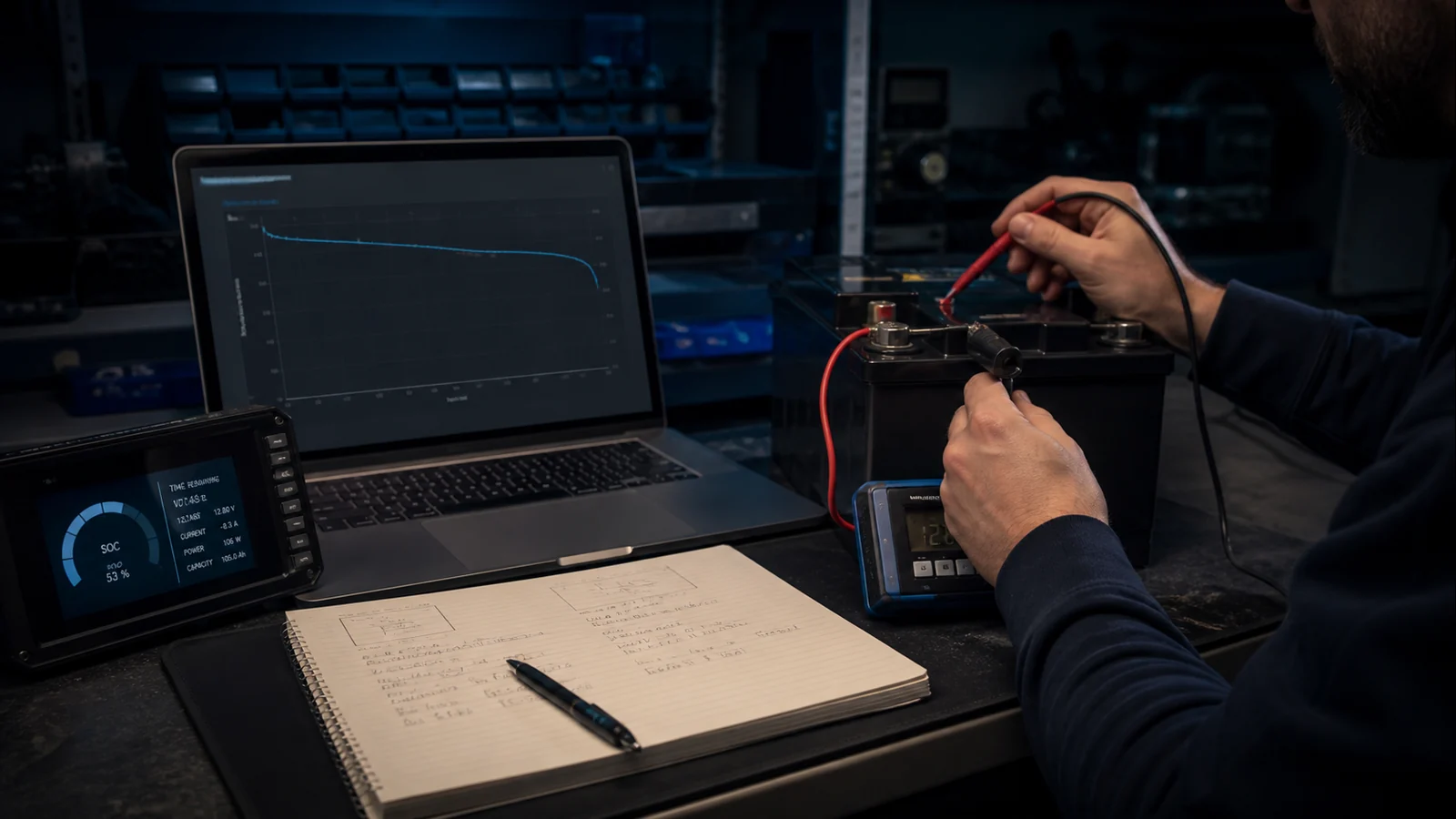 Mise en situation éditoriale d'un calculateur d'autonomie batterie dans son contexte d'usage professionnel
