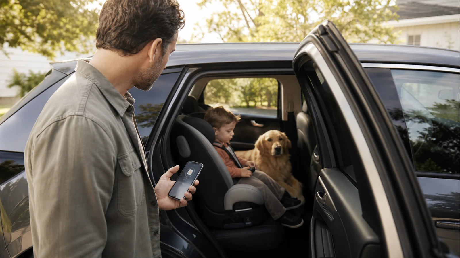 Mise en situation éditoriale d'un détecteur d'enfant ou d'animal oublié dans son contexte d'usage professionnel