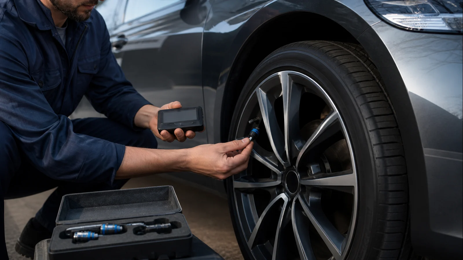 Mise en situation éditoriale d'un capteur de pression des pneus dans son contexte d'usage professionnel