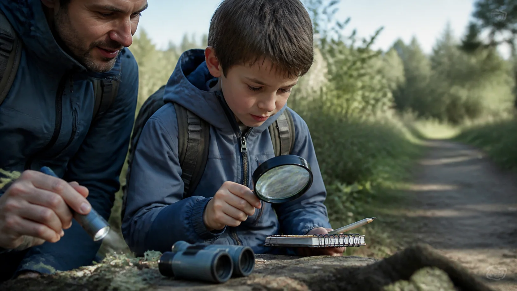 Mise en situation éditoriale d'un kit d’exploration pour enfant dans son contexte d'usage professionnel
