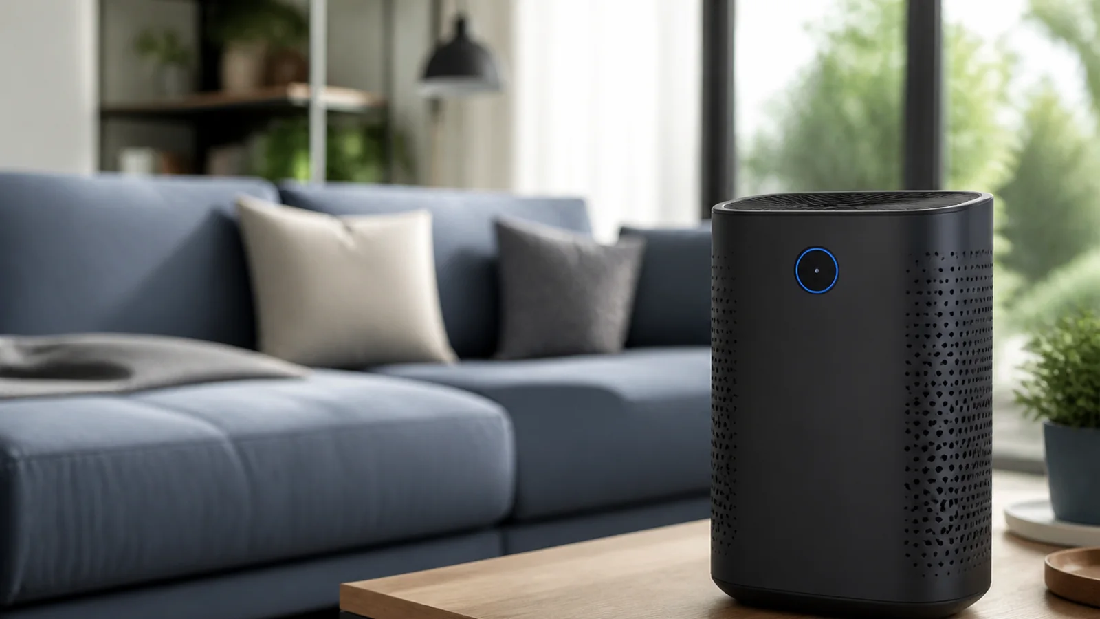 Mise en situation éditoriale d'un capteur d’air après nettoyage dans son contexte d'usage professionnel