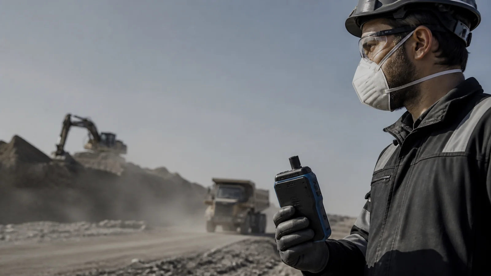 Mise en situation éditoriale d'un capteur de particules sur chantier dans son contexte d'usage professionnel