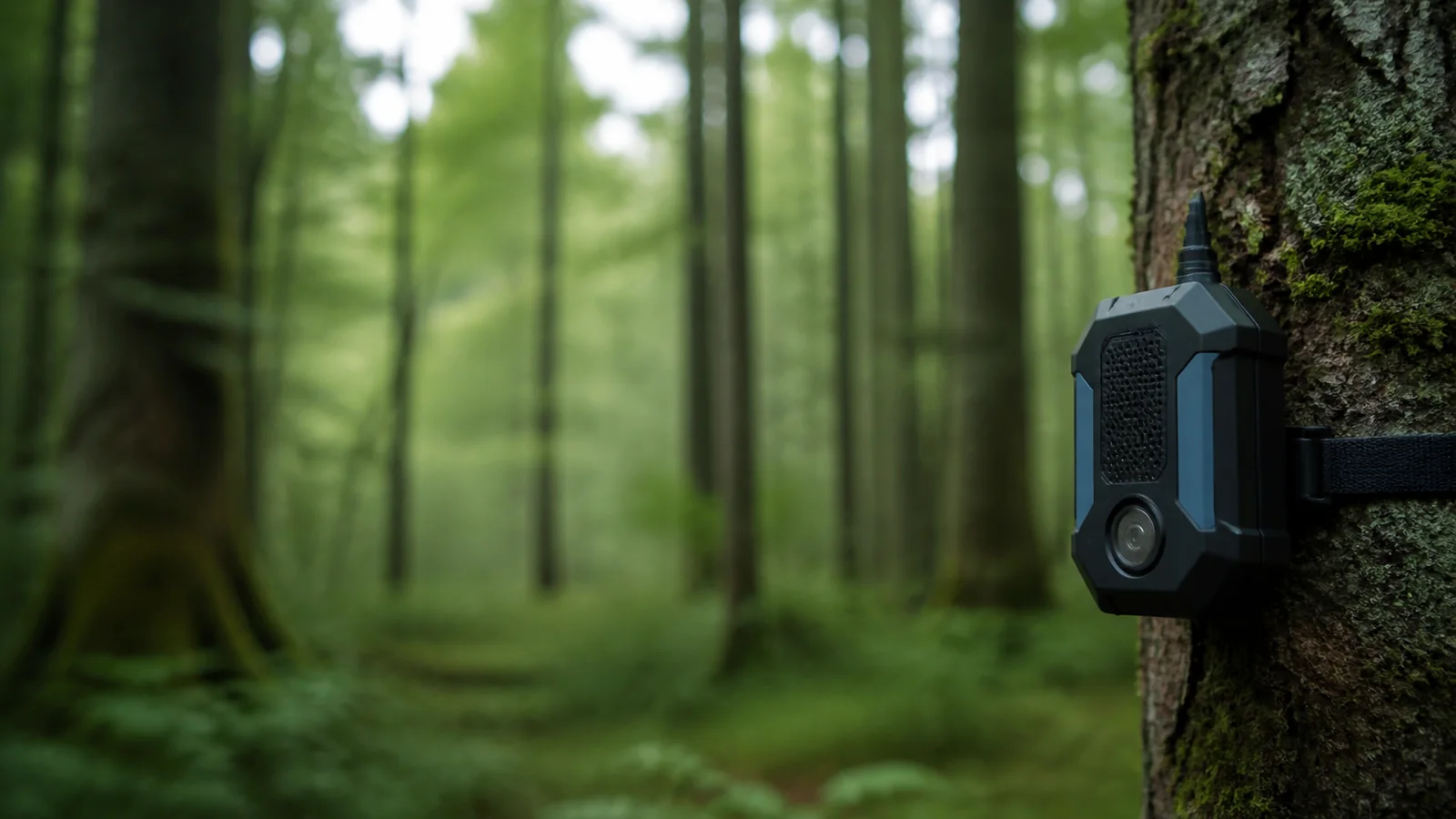 Mise en situation éditoriale d'un capteur d’humidité en forêt dans son contexte d'usage professionnel