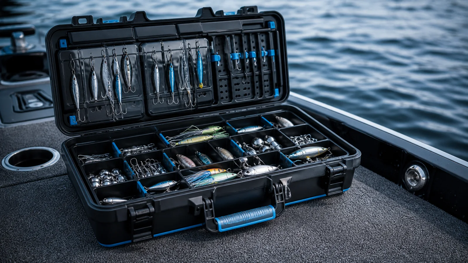 Mise en situation éditoriale d'un caisse de pêche intelligente dans son contexte d'usage professionnel
