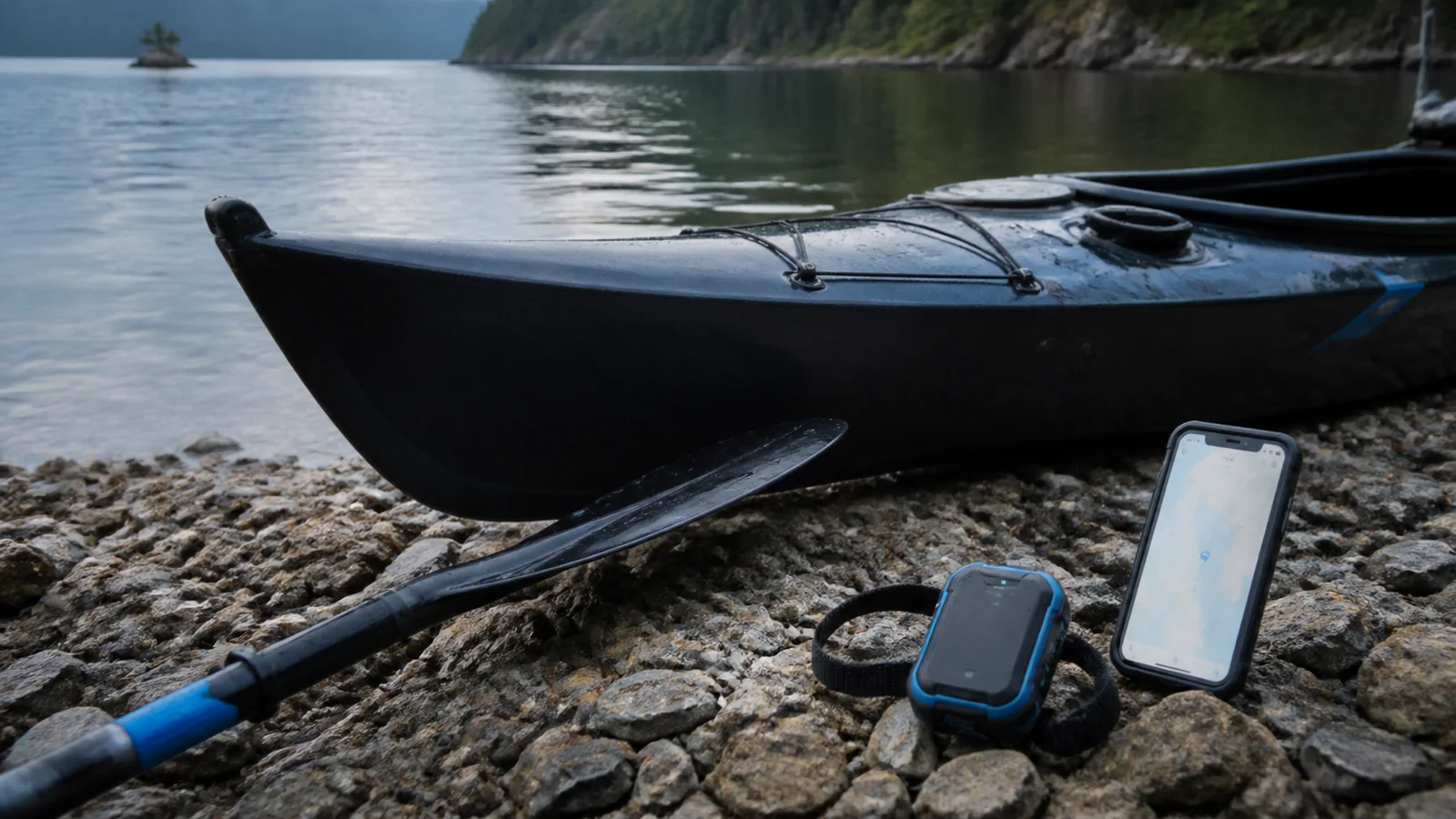 Mise en situation éditoriale d'un alerte de dérive kayak ou paddle dans son contexte d'usage professionnel