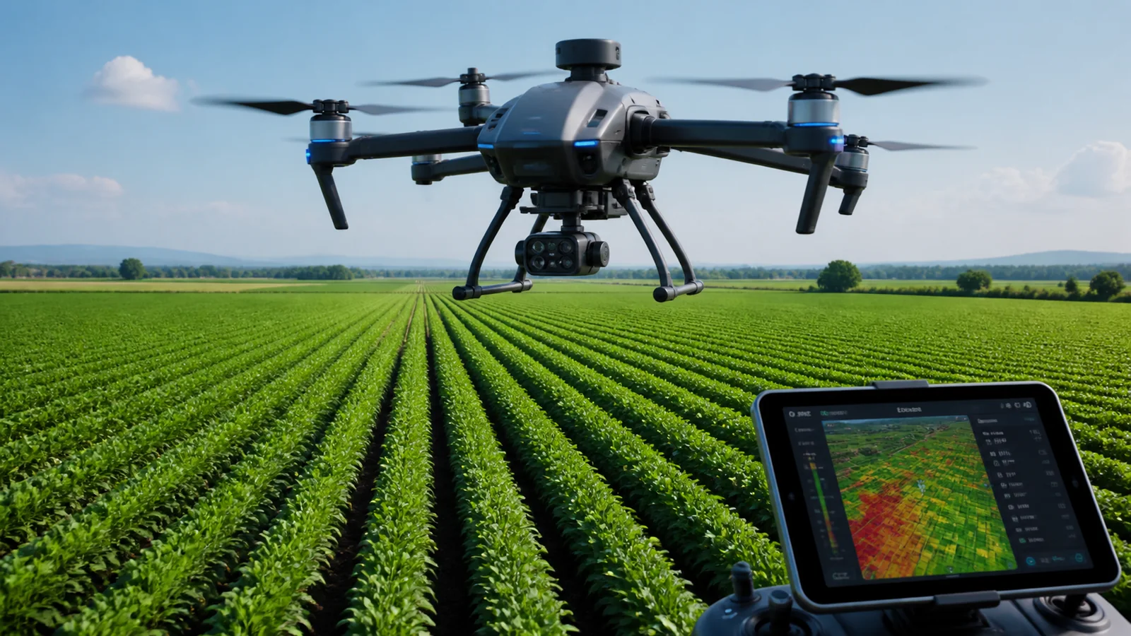 Mise en situation éditoriale d'un drone de surveillance des cultures dans son contexte d'usage professionnel