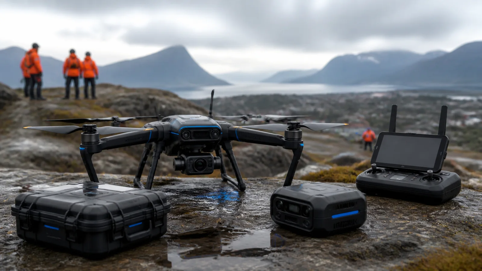 Mise en situation éditoriale d'un drone de sécurité civile dans son contexte d'usage professionnel