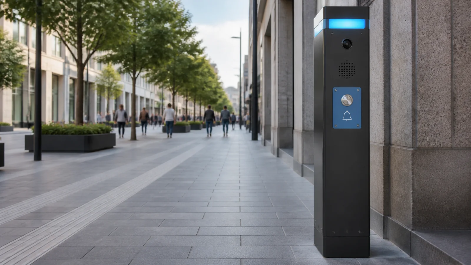 Mise en situation éditoriale d'un borne d’alerte locale dans son contexte d'usage professionnel