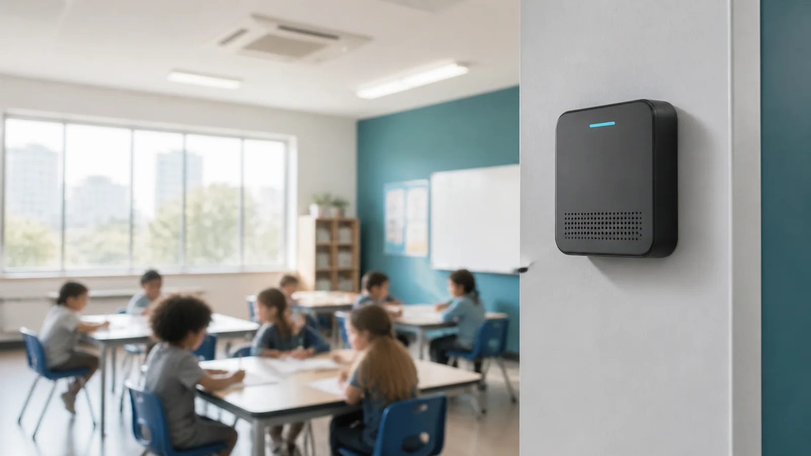 Mise en situation éditoriale d'un capteur de qualité d’air à l’école dans son contexte d'usage professionnel