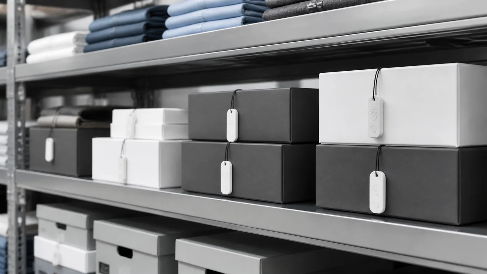 Mise en situation éditoriale d'un étiquette rfid de stock dans son contexte d'usage professionnel