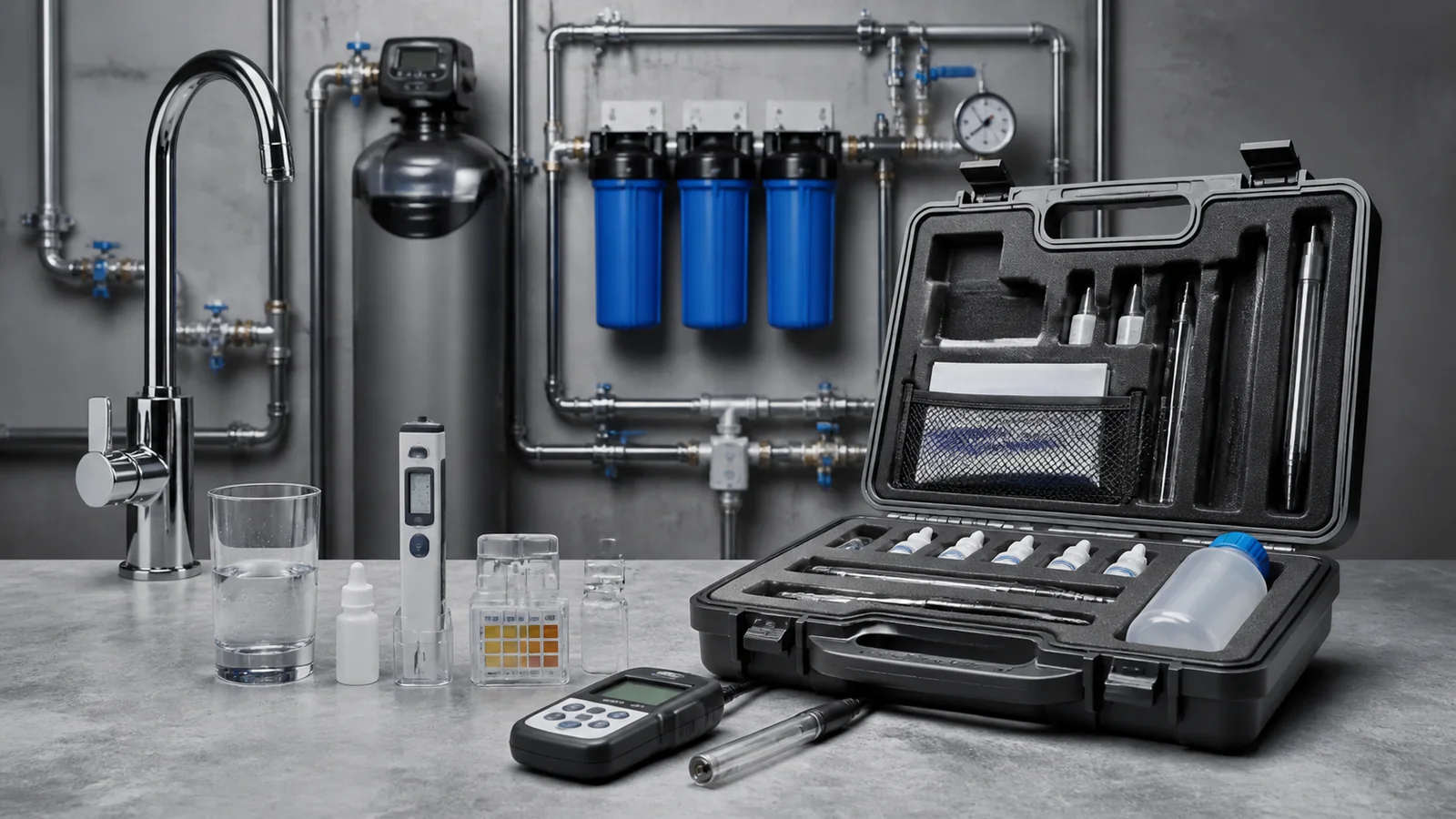 Mise en situation éditoriale d'un kit de qualité d’eau domestique dans son contexte d'usage professionnel