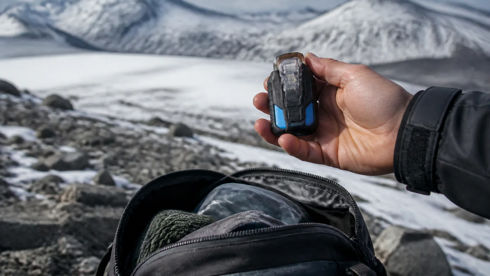Mise en situation éditoriale d'un balise pour zone blanche dans son contexte d'usage professionnel