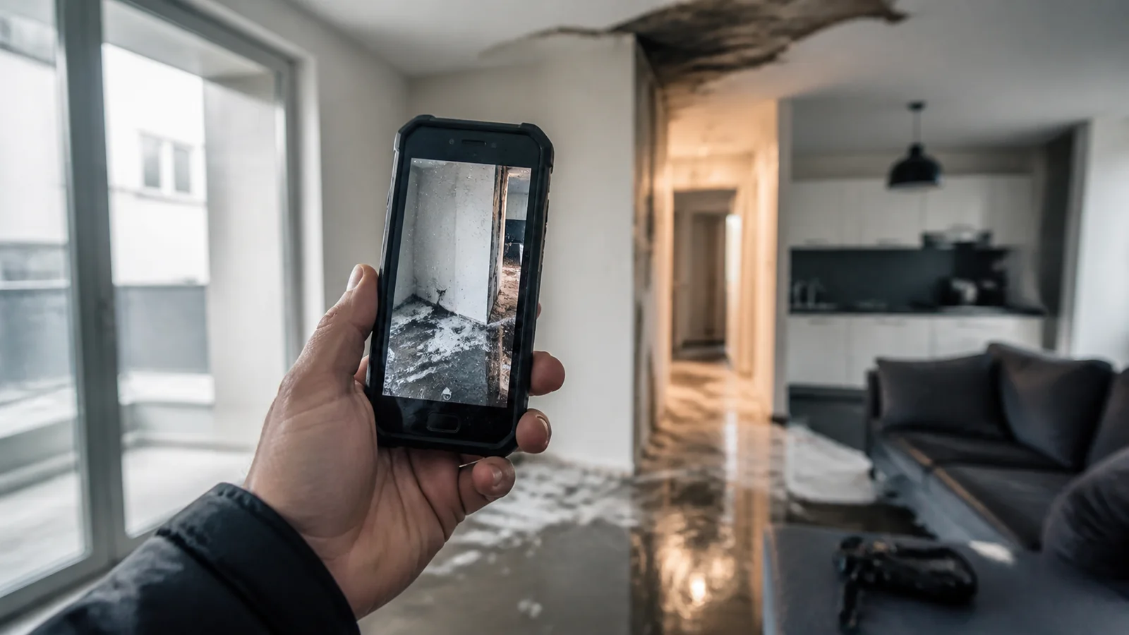 Mise en situation éditoriale d'un photo horodatée de chantier dans son contexte d'usage professionnel