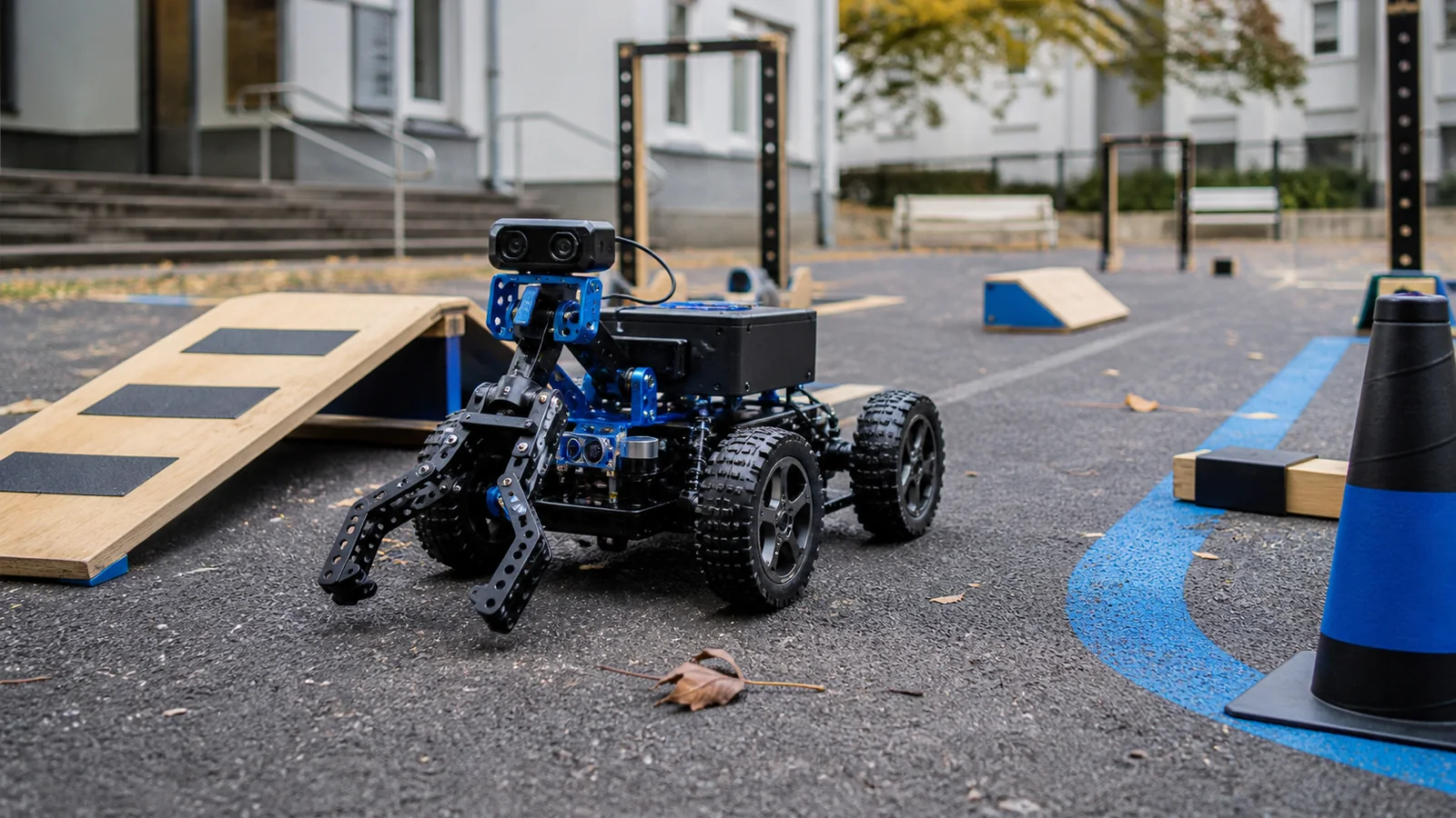 Mise en situation éditoriale d'un boîte de robotique de terrain dans son contexte d'usage professionnel