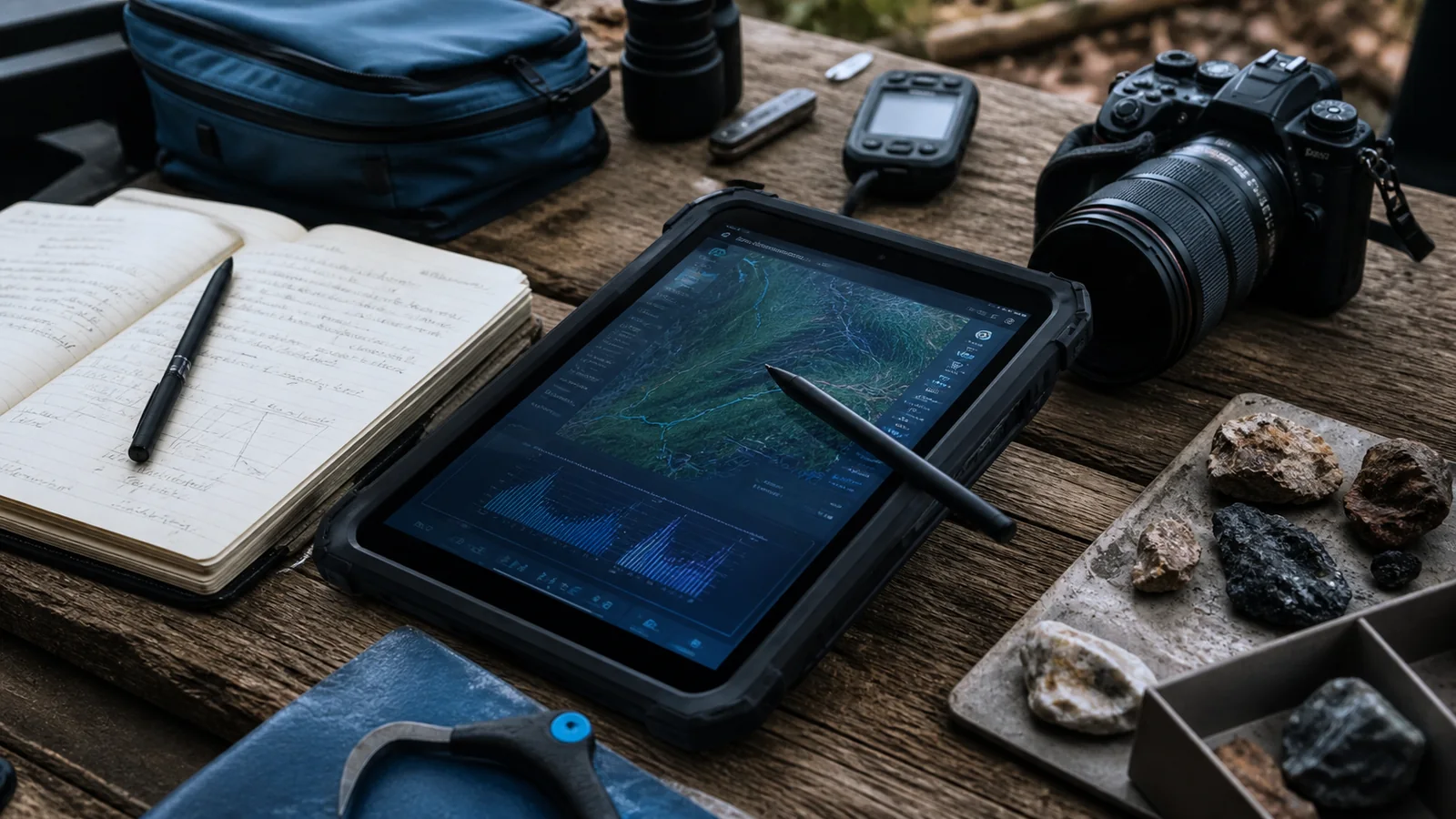 Mise en situation éditoriale d'un carnet de terrain connecté dans son contexte d'usage professionnel