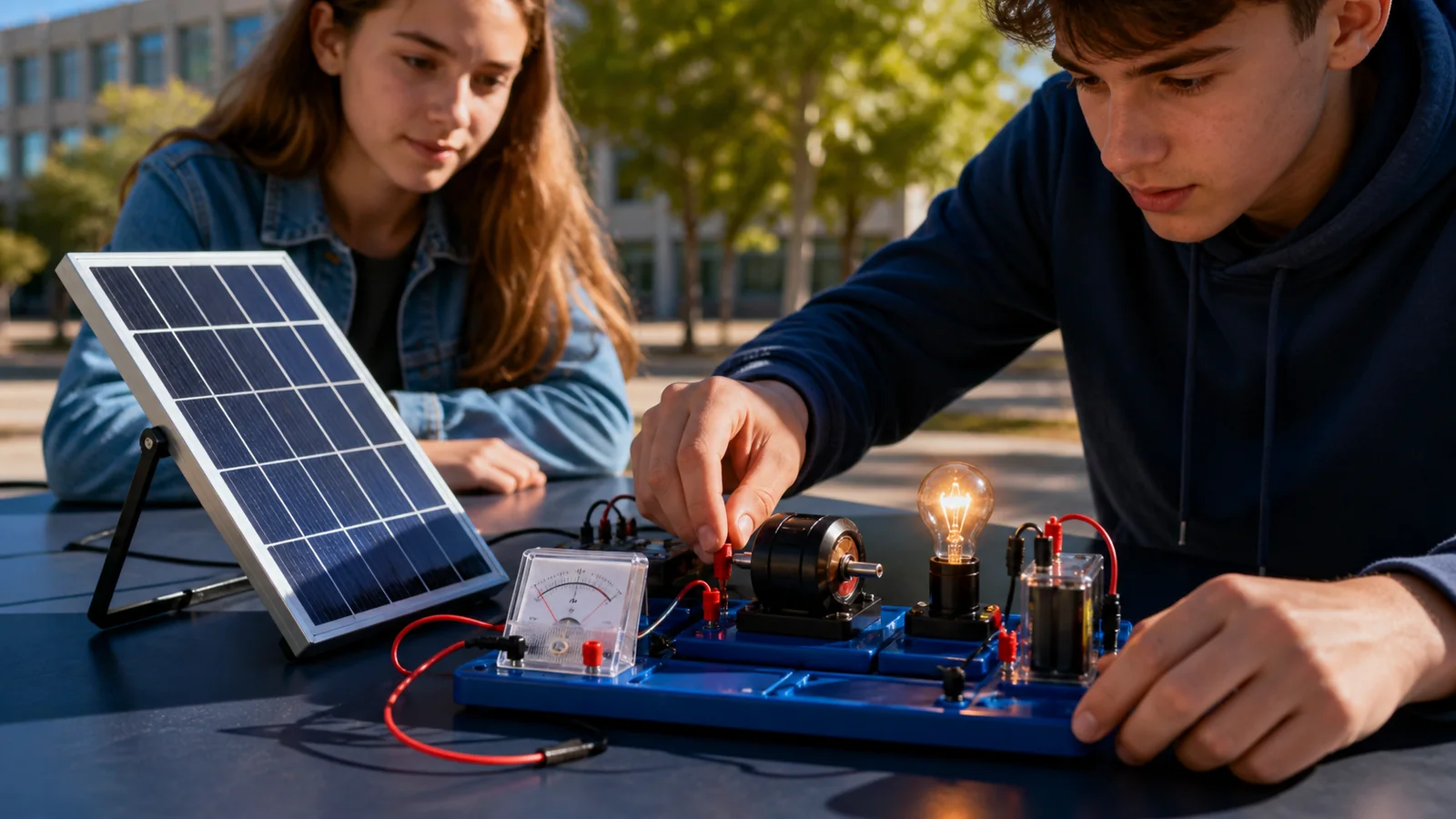 Mise en situation éditoriale d'un kit solaire pédagogique dans son contexte d'usage professionnel